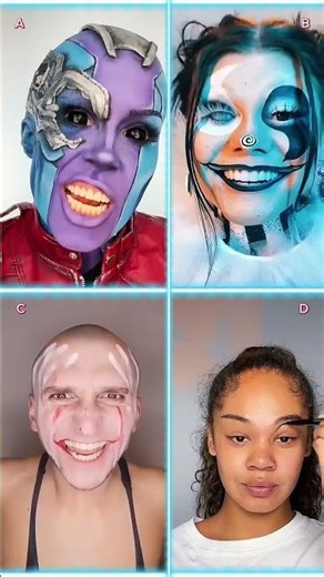 TikTok makeup trend - Circus 🤡 | 📌 Pinned your comment | #makeup #transition