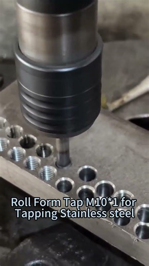M10*1 roll form tap perfect for machining stainless steel.#tappingtool #threadingtool #rollformtap