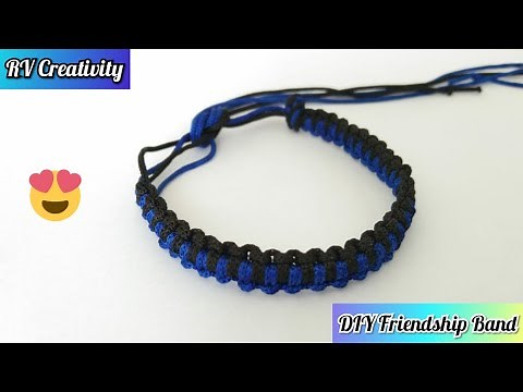 How To Make Friendship Band With Thread | Friendship Band Making | DIY Friendship Band | Handmade