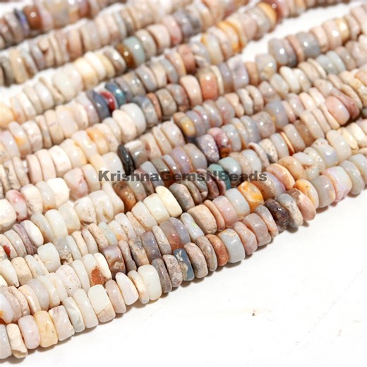 Natural Australian Opal Heishi Beads: 4-4.5mm Gemstone Strand - Etsy