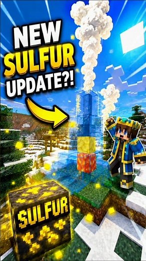 New Sulfur Update in Minecraft?! 😱 Secret Steam Generator #minecraft #shorts