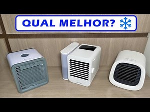 TESTE de "Mini ar condicionado" Qual o melhor? FUNCIONA?
