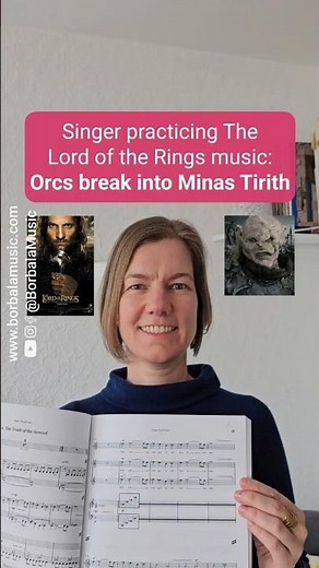 Singer practicing The Lord of the Rings music | Orcs break into Minas Tirith scene #lordoftherings