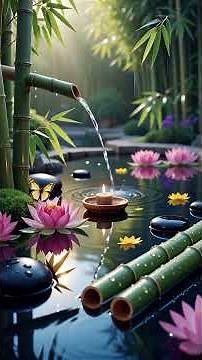 Relaxing Zen Music with Water Sounds🌿 Peaceful Spa, Yoga & Meditation Ambience |Calming Backgrounds