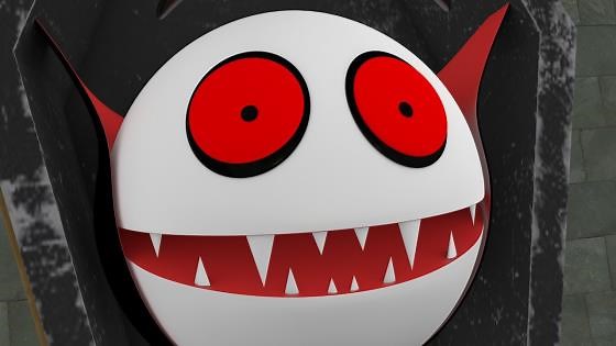 Pacman in vampire Pacman's castle