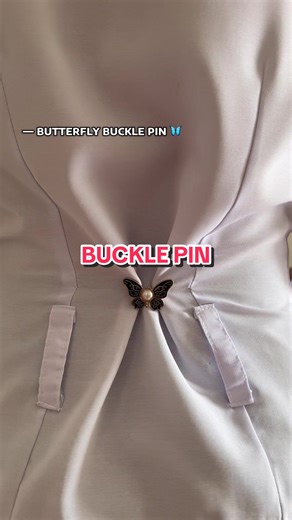 Stylish Loose Clothing with Unique Buckle Pins