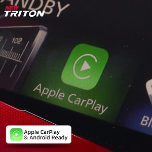 Drive in style and enhance your driving experience with the Touchscreen Audio with Apple CarPlay™ & Android Ready. Choose your preferred app with ease at your fingertips! *Accessories upgrade by Mitsubishi Motors Malaysia authorised dealers. #MitsubishiMotorsMalaysia #MitsubishiTriton #Triton #EngineeredBeyongTough | Mitsubishi Motors Malaysia