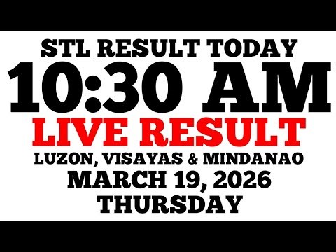 STL Result Today 10:30 AM Draw March 19, 2026 Thursday STL Luzon, Visayas, Mindanao LIVE Result