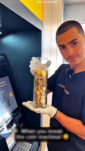 He Tried a Strange Trick on the Coin ATM 😱 #shortvideo