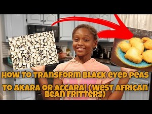 How to make Akara beans! (Black eyed peas fritters) West African breakfast.