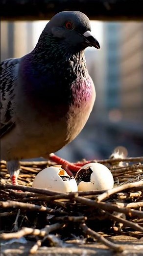 Pigeon Eggs Hatching – Adorable Baby Pigeon Chicks in Bird Nest