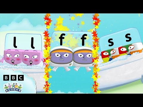 Letter Sounds LL FF SS 📚 | Lesson Five - Phonics Made Easy | Alphablocks