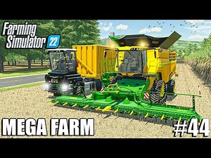 SUGARCANE HARVEST and LOAD with John Deere X9 | MEGA FARM Ep.44 | Farming Simulator 22