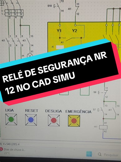 Entenda o Relé de Segurança NR12 com Simulação CAD SIMU