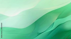 Abstract Green Waves Animation with Smooth Transitions and Subtle Light Effects: A Captivating Background for Presentations, Videos, or Social Media