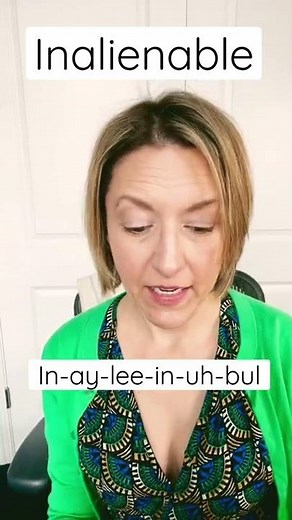 How to Pronounce INALIENABLE - #SHORTS Quick English Pronunciation Mini Lesson