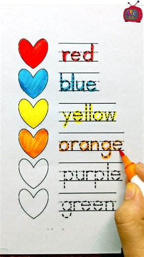 ❤️ Learn Colors with Heart Coloring! 🌈 | Fun & Easy Colors for Kids