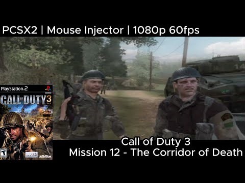Call of Duty 3 | Mission 12 - The Corridor of Death | PCSX2 PS2 | Mouse Injector