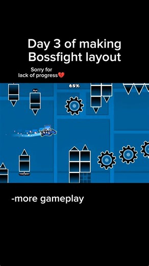 Day 3 of making Bossfight layout #layout #geometrydash #gd