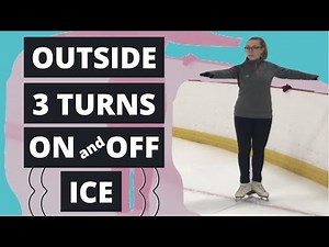 Forward Outside 3 Turns On and Off Ice || Shelly Skates