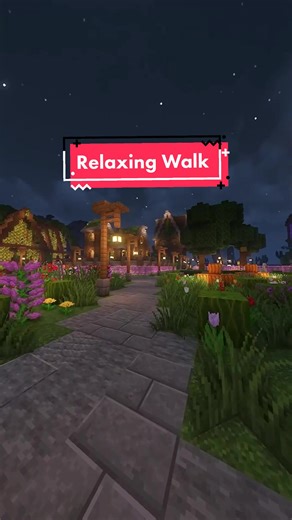 Minecraft Relaxing Walk Through Medieval City | Realistic Shader