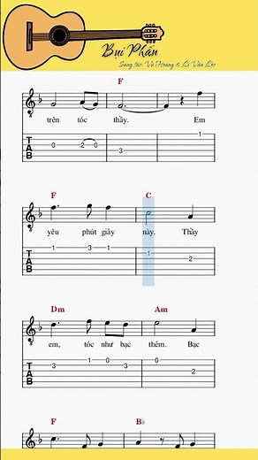Bụi Phấn - tab guitar
