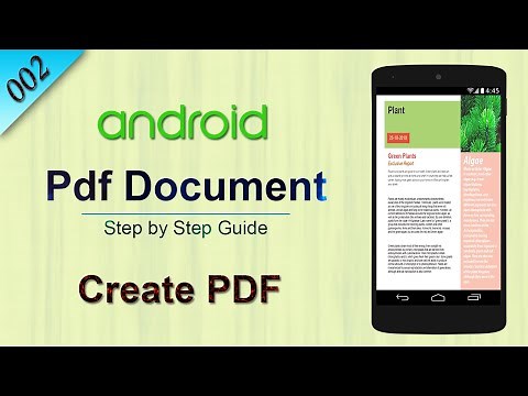 #2 Create First PDF : Android Studio
