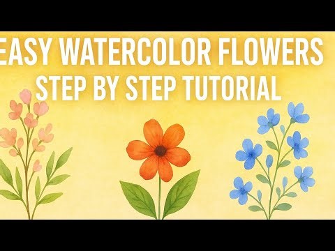 Watercolor Flower Painting Tutorial | Step by Step for Beginners to Advanced