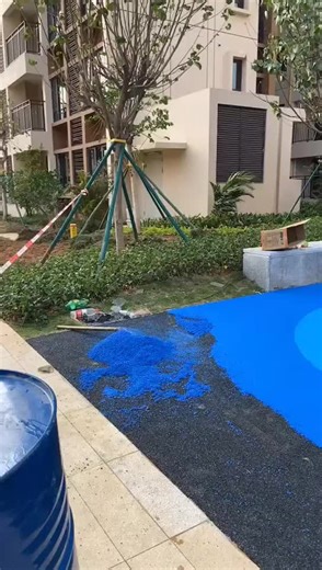 School Playgrounds Floor Covering with Crumb Rubber EPDM Granules Protective Flooring for Kindergarten Walkways Use