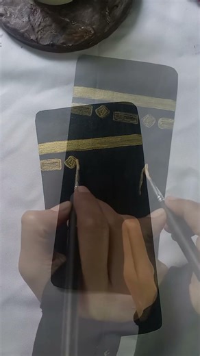 islmic bookmark painting #art #short_viral #youtubeshorts #acryli paint