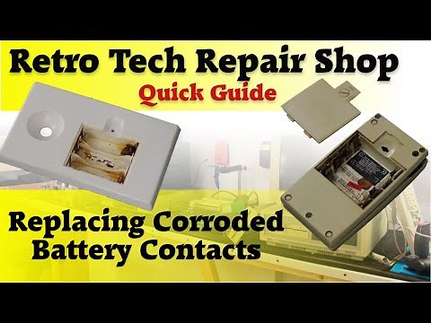Battery contact replacement quick guide. Batteries leaked? Let's sort that out, step by step guide.