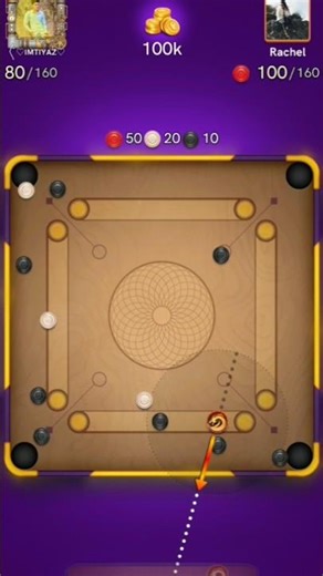 Carrom Pool Impossible Indirected Short 😎 Imtiyaz Gameing Gameplay Carrom Pool Gameplay #carrompool