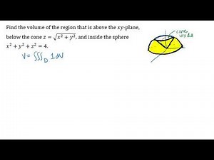 Volume Integral Using Spherical Coordinates