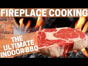 Fireplace Cooking at it's finest. Can you grill a Steak in your Fireplace? Only one way to find out