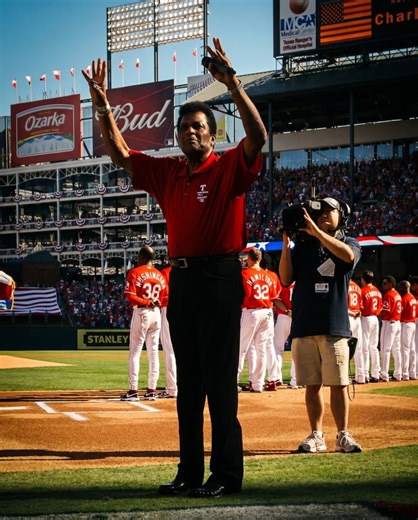 HIS FINAL "NATIONAL ANTHEM" — A FAREWELL ON THE BASEBALL FIELD In July 2020, amid the COVID-19 pandemic, Charley Pride stood on the pitcher's mound at the Texas Rangers' brand-new Globe Life Field and sang the National Anthem at the opening game against the Colorado Rockies. It was a 60-year-old dream come true in its most perfect form: the boy from Sledge, Mississippi — who once pitched in the Negro Leagues because Major League Baseball wouldn't accept Black players — now stood as a co-owner of