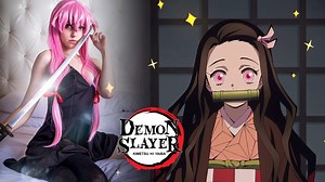 Demon Slayer cosplayer lets her demonic side run wild as Nezuko Kamado
