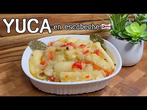 Yuca en Escabeche receta facil y deliciosa | Pickled 'YUCA' Cassava (Puerto Rican Style)
