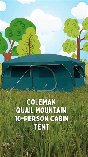 Big adventures need BIG tents!!! ⛺️⛺️⛺️ Check out this Coleman Cabin Tent that fits up to 10 people. | Big 5 Sporting Goods