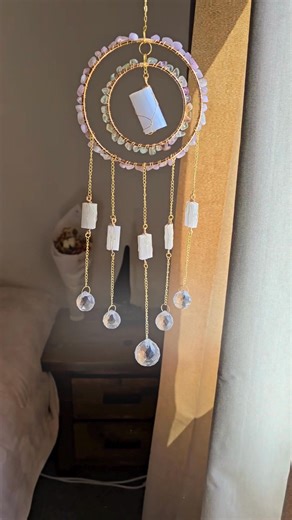 ✨ Start 2026 with Clarity, Calm, and Balance ✨ Set the tone for a peaceful and purposeful year ahead with our Amara Crystal Suncatcher. Handcrafted with intention, this calming trio works in harmony to cleanse, clarify, and support emotional well-being. 🌿 • Lepidolite - Brings calm and emotional balance • Fluorite - Invites clarity and mental focus • Selenite - Clears stagnant energy, promoting peace and renewal Whether you’re meditating, journaling, or simply creating a calm space, these cryst