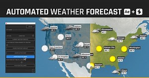 Automated WEATHER Forecast - Script and Template for After Effects