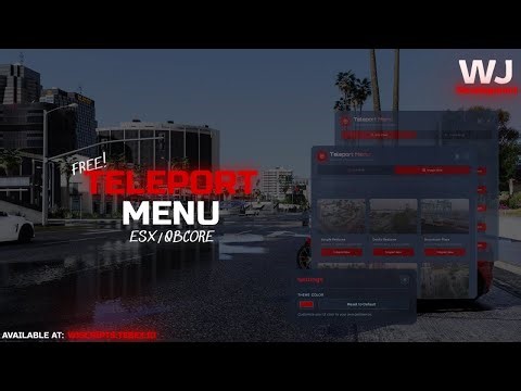 FREE Teleport Menu for FiveM (ESX & QBCORE)