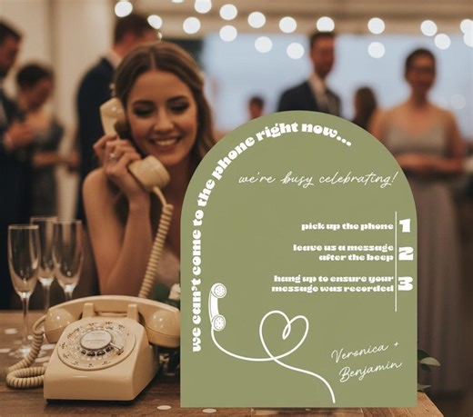 Audio Guest Book Sign, Custom Acrylic Wedding Signage - Etsy