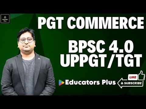 BPSC 4.0 PGT Commerce BST/EPS #bpsctre4 #pgt_commerce #educators_plus
