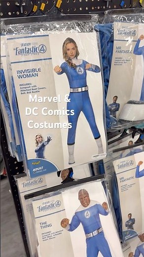 MARVEL & DC COMICS FANTASTIC 4 POUSON IVY HARLEQUIN & MORE COSTUMES SPIRIT HALLOWEEN STORE TOUR