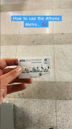 Guide to using the Athens Metro! 🇬🇷 #shorts #travel #greece #europe