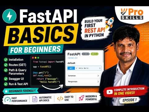 FastAPI Basics for Beginners | Build Your First REST API in Python | Complete Introduction