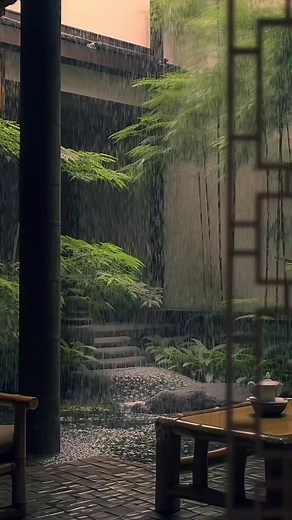 Chinese Bamboo Flute Relaxing Rain Sounds