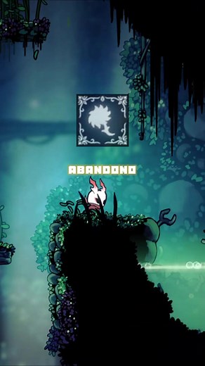 Logro Abandono, uno de los que tiene menos porcentaje de personas que lo han conseguido en #hollowknight #logros #guia #juegos #metroidvania