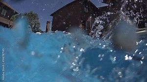 Little boy Swimming and diving in Pool -Slow Motion- For videos about: swimming, pools, summer fun, vacation, getaways, underwater footage, kids, beating the heat, and exercise.