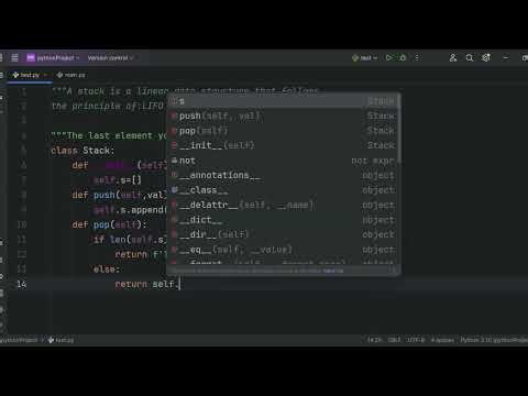 Stack Implementation in Python | DSA | OOPS